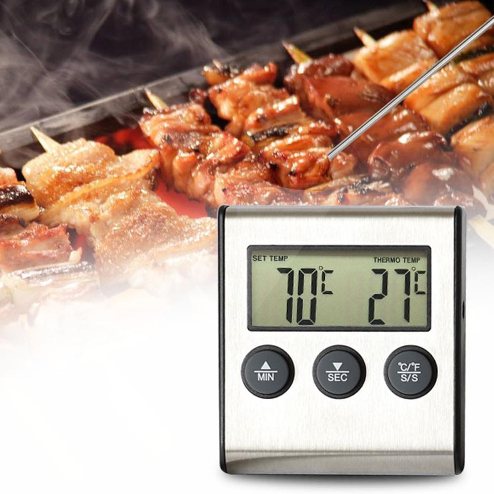 kabellos Dual Sonden Digital draussen Fleisch Thermometer Kochen BBQ Ofen Thermometer mit Großen Lcd-bildschirm Für Küche 0 ℃ ~ 300 ℃