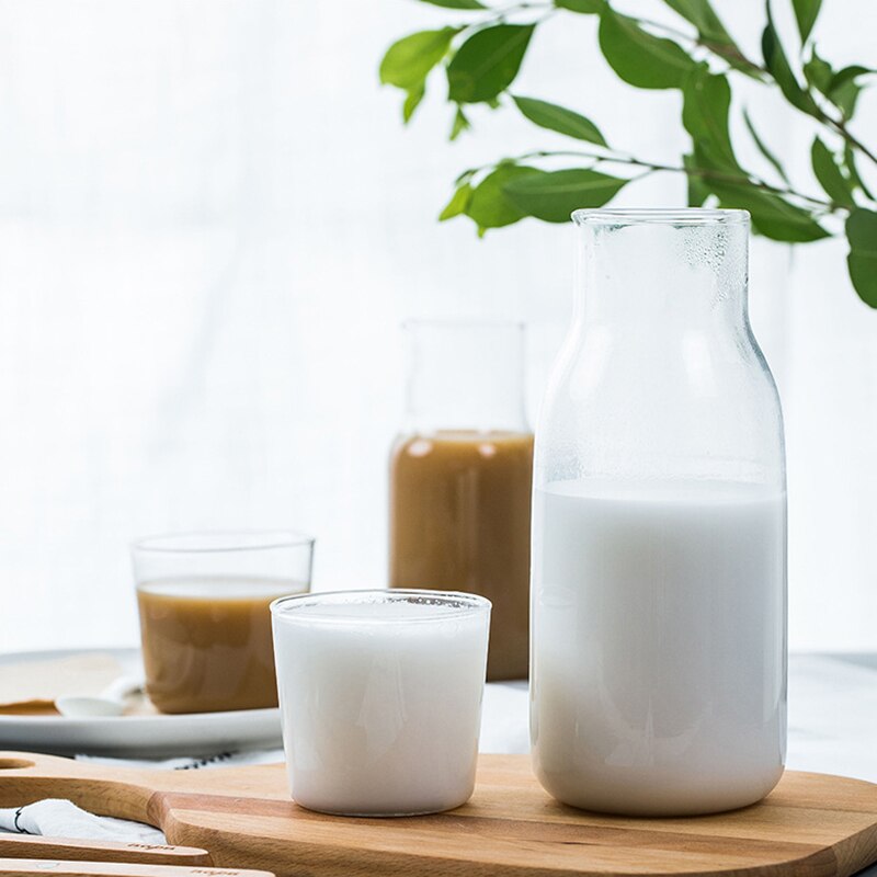 Japanischen Stil Wärme-beständig Glas Für Eine Person Teekanne Eis Kalt Wasserkocher Kreative Milch Tasse Einfache Saft Tasse Glas