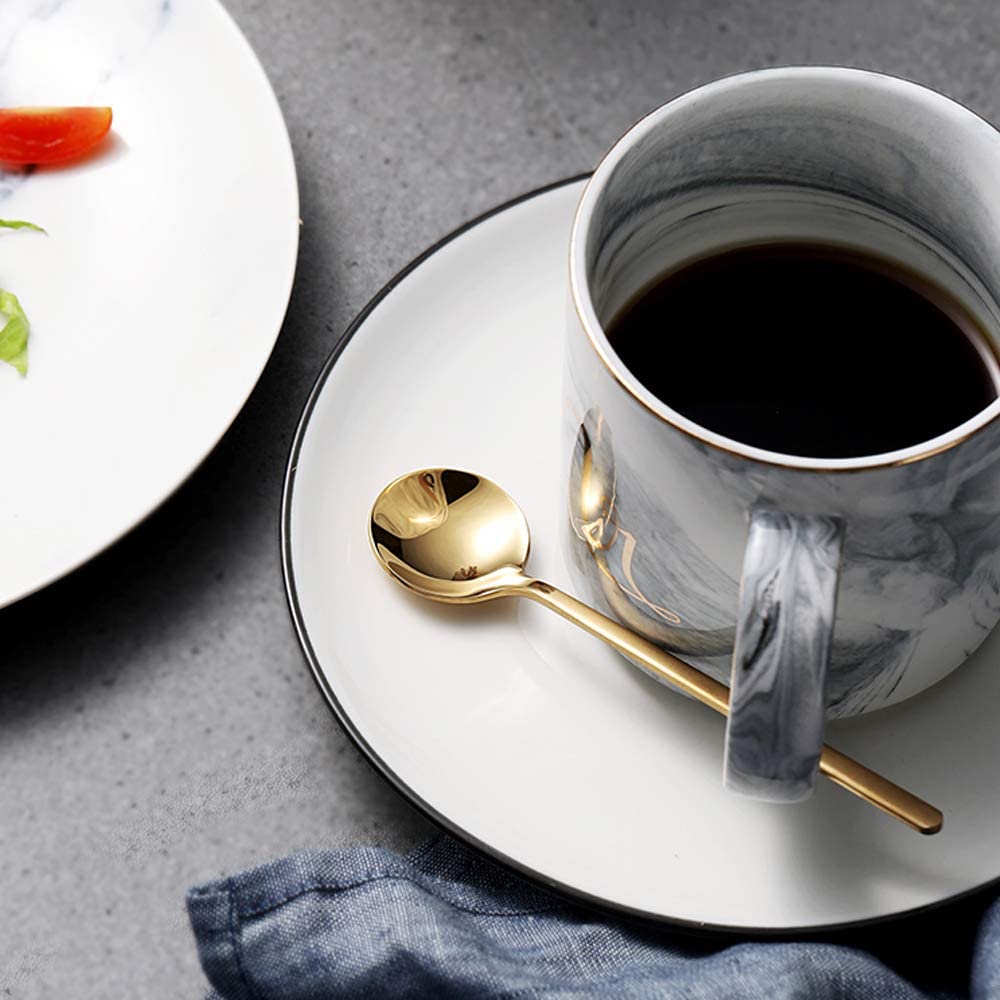 304 Edelstahl Teelöffel Kaffee Löffel Geschirr Besteck Einzigartige Gold Kleine Nachtisch Löffel Silber Mini Kaffee Scoop