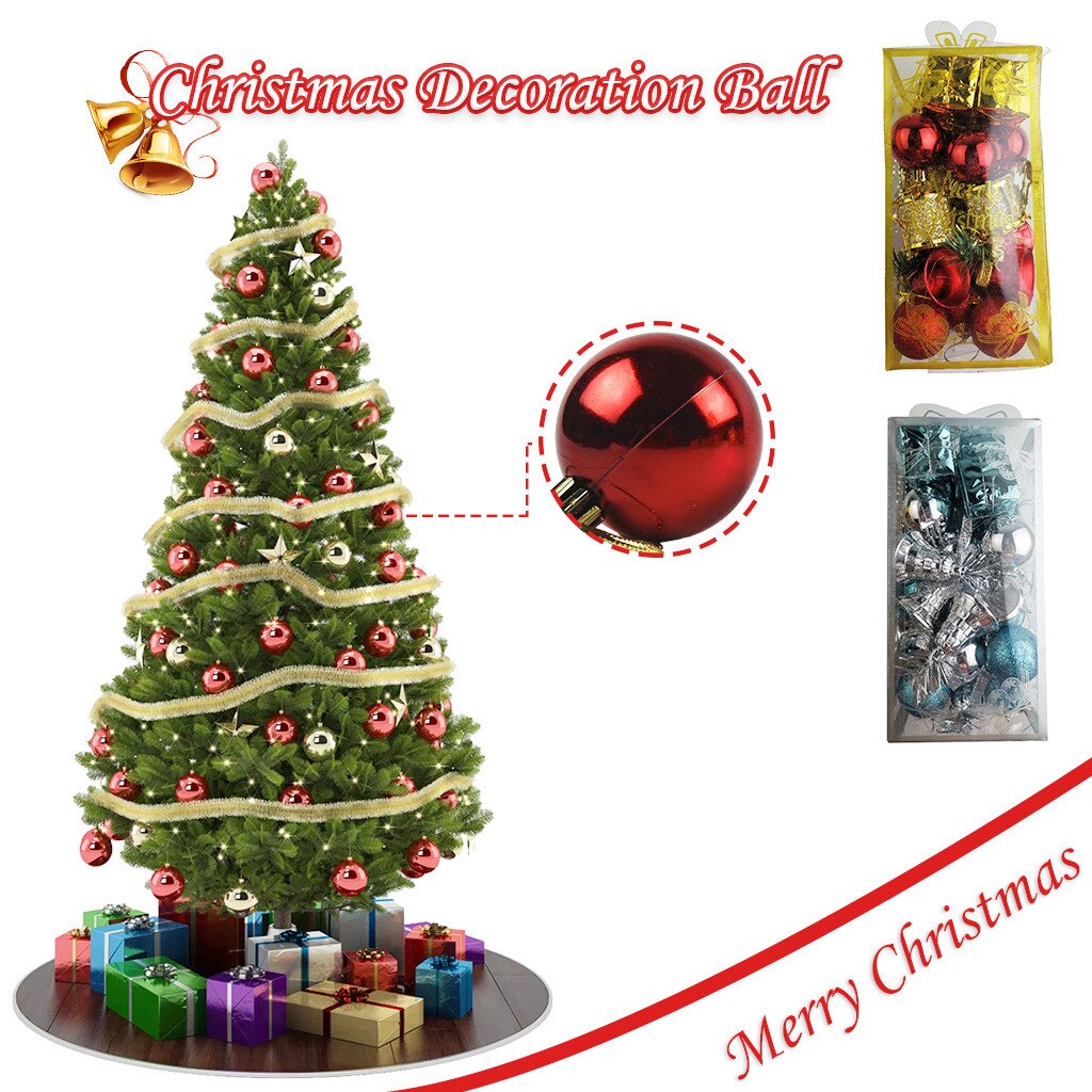 32PC 4CM Weihnachten Weihnachten Baum Ball Heimat Dekor Hängen Ornament Flitter Hängen Heimat Party Ornament Dekor Navidad kunststoff Ball