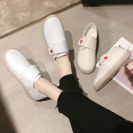 Krankenschwester schuhe frühling neue Koreanische wilde weiche unterseite weiß schuhe komfortable Mütze schuhe der einzelnen schuhe