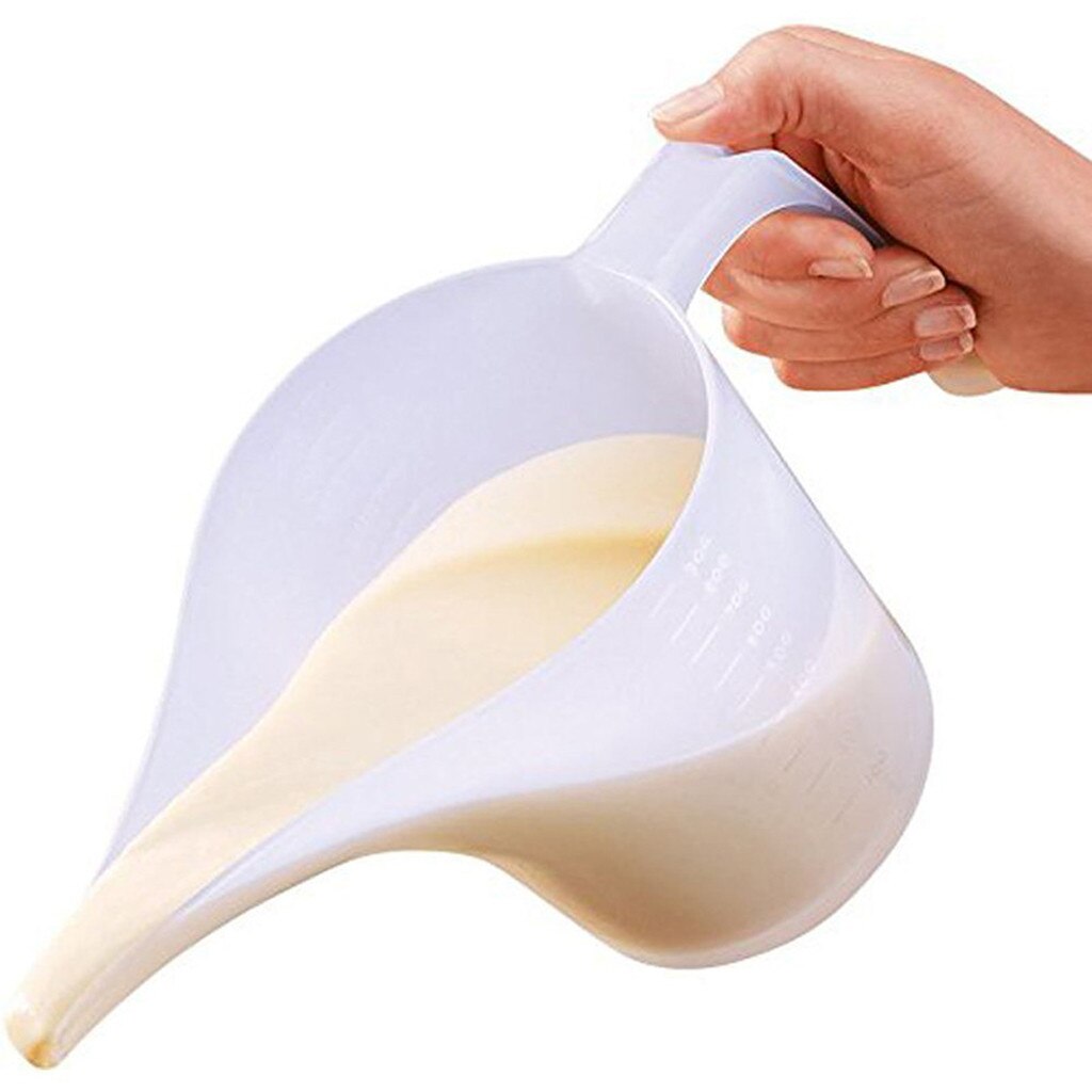 1000ml Spitze Mund Kunststoff Messbecher Tasse Absolvierte Oberfläche Kochen Küche Bäckerei Backformen Flüssigkeit Container Kuchen Backen Werkzeuge