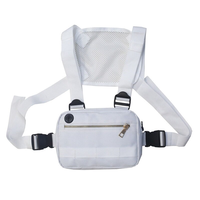 Männer Brust Tasche Kleine Hüfte hüpfen Streetwear Funktionale Brust Tasche Kreuz Schulter Tasche Einstellbar Streetwear Taschen Taille Packungen