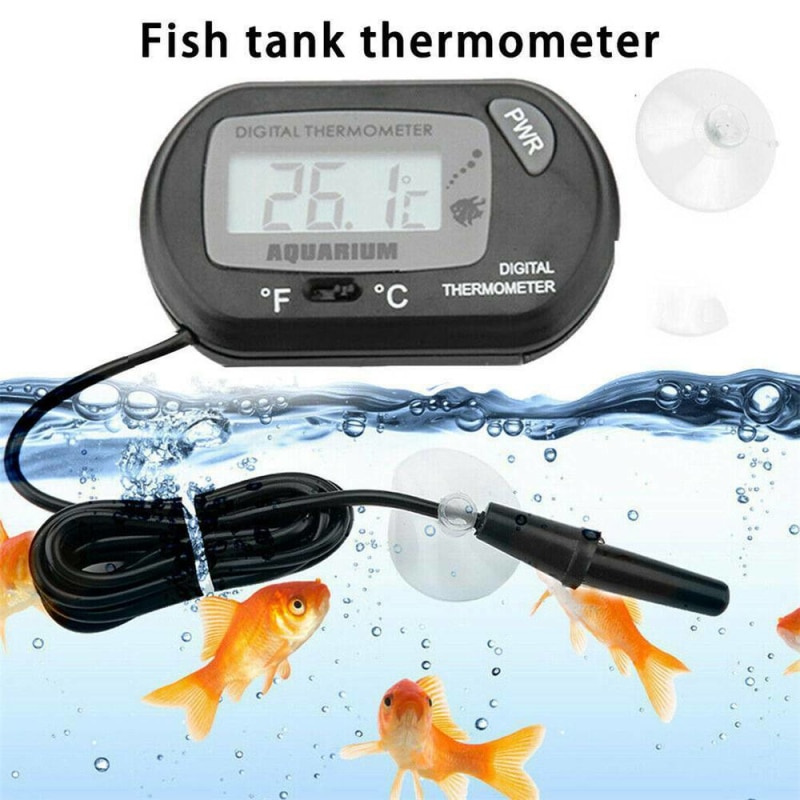 Aquarium Aquarium Thermometer LCD Digital Anzeige Celsius Und Fahrenheit Thermometer Fisch & Wasser- Haustier Liefert