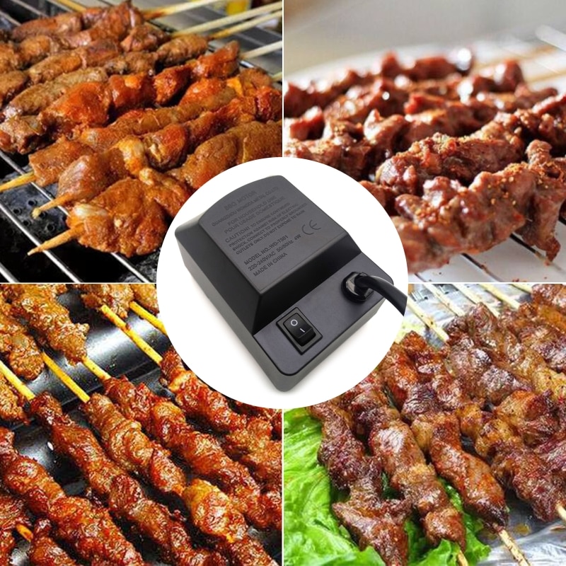 Elektrische Grill Rotisserie Motor- Universal- BBQ Grill 2,5-3rpm Dreh Geschwindigkeit Max 15KG Ausgang Kraft EU Stecker u1JE
