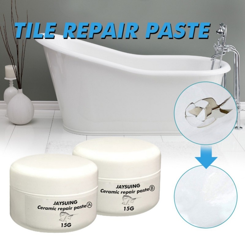 Tragbare Keramik Reparatur Einfügen Badewanne Fliesen Dusche Porzellan Reparatur Bausatz Für Riss Chip Waschbecken Badewanne Boden Reparatur Produkte