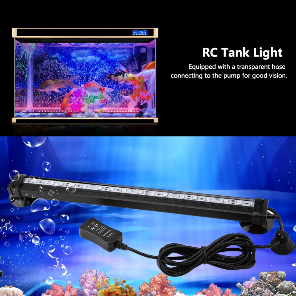 Wasserdicht Aquarium Licht Multi-Farbe 16/31/46cm Aquarium LED Beleuchtung Unterwasser Aquario licht Aquarium Dekor