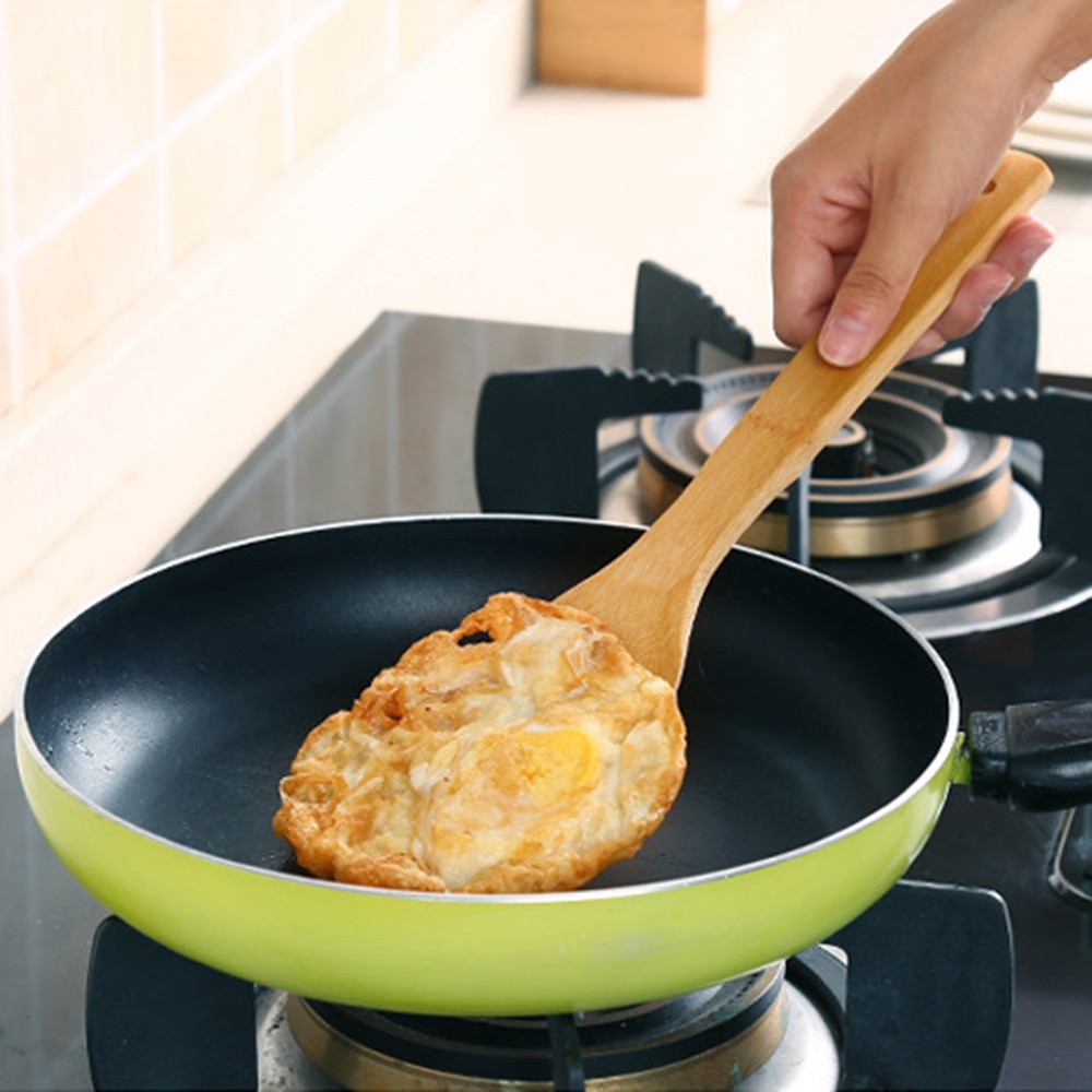 1PC 30cm Bambus Utensil Küche Holz Kochen Werkzeuge Löffel Spachtel bambus schaufel Gesunde Küche Kochen Werkzeuge H5