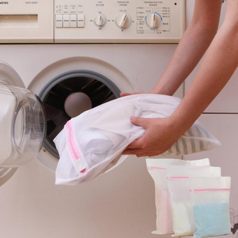 3 größen Gittergewebe Wäsche Tasche Waschen tasche Für Socke Waschmaschine Beutel Kleidung Bh Taschen Gestrickte Schutz Tasche Nicht Verformt beutel