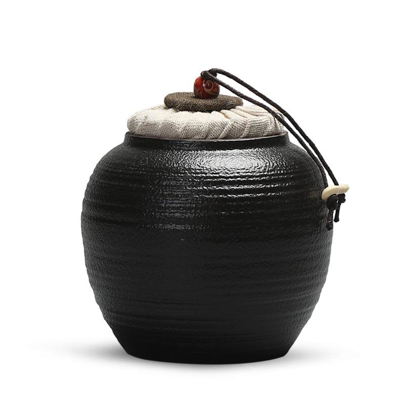 1 Pc Keramik Tee Caddies Tee Kultur Lagerung Flaschen retro Lagerung Flasche Krug Keramik Tee Süssigkeit Salz Gewürz Snacks Container