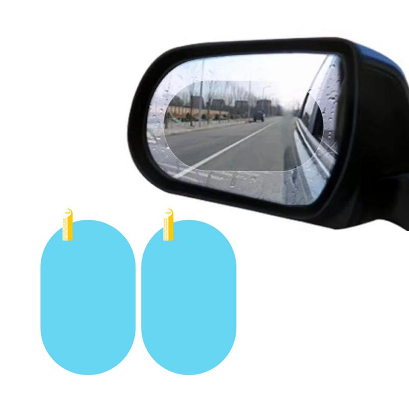 2 Stck Auto Regendicht Film Auto Auto Rückspiegel schutz Regen nachweisen Anti Nebel Wasserdichte Film Membran Auto Aufkleber Zubehör