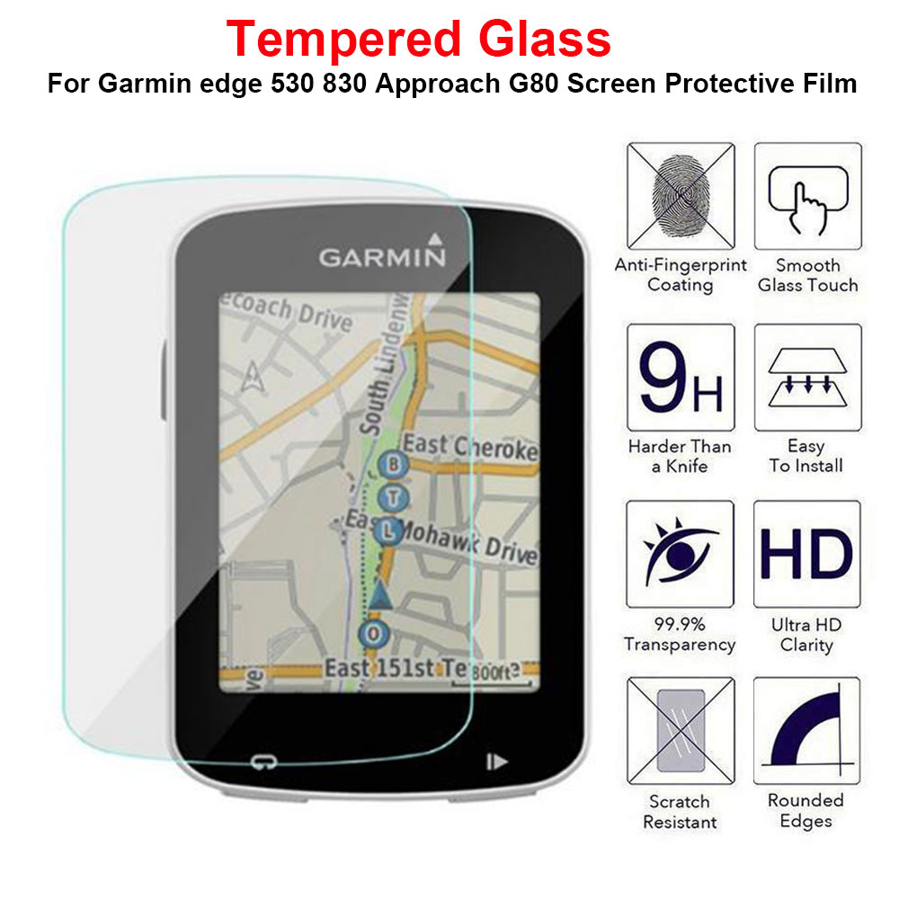 2Stck GPS Gehärtetem Glas Schutz Film für Garmin Kante 530 830 Kante530 Kante830 Ansatz G80 Radfahren GPS Bildschirm Schutz