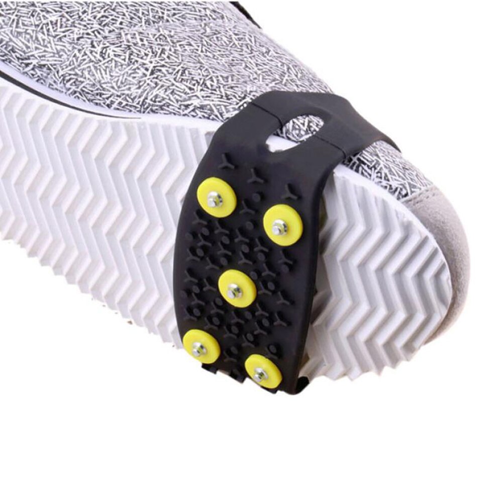 5 Nieten Eis Spikes für Schuhe Eis Floes Stollen Spikes Griff Steigeisen Winter Schnee Klettern Antislip Griffe für Schuhe Abdeckungen steigeisen