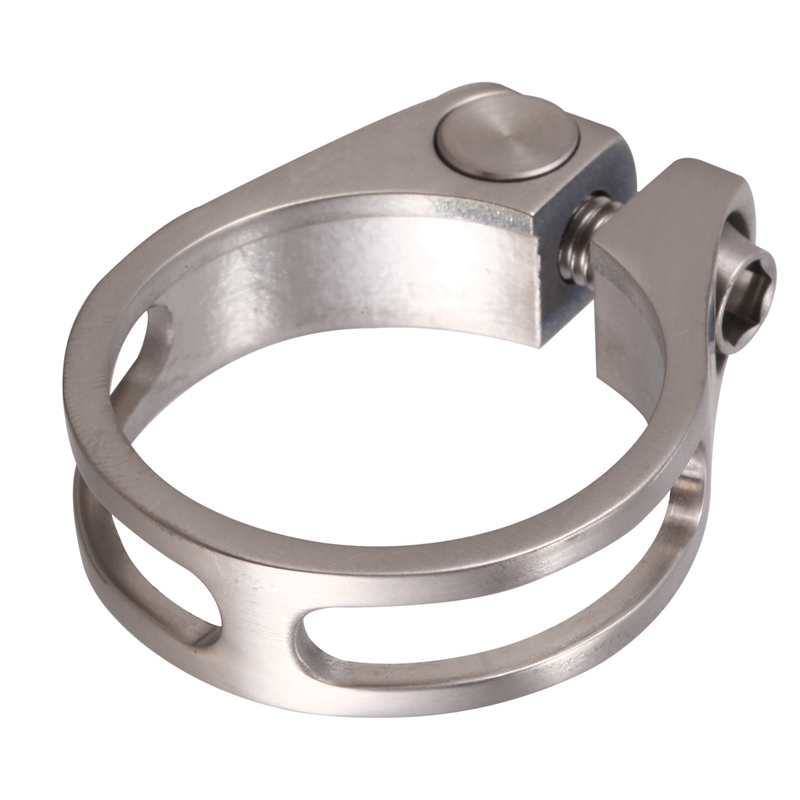 -Titan Sattelstütze Schellen Mountainbike Rennrad Fahrrad Sattelstütze Titan Legierung Sitzrohr Clip Titan farbe