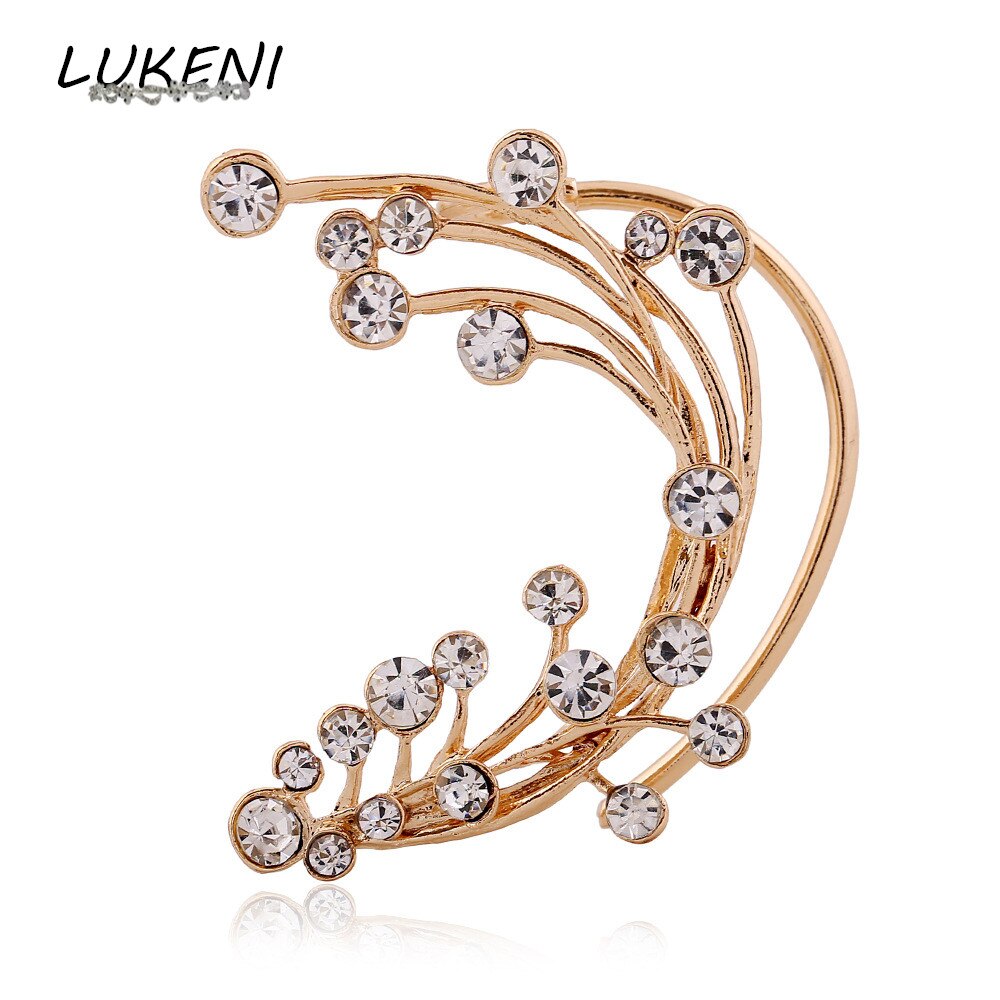 LUKENI 10 teile/los Modeschmuck Strass Ohrringe Punk Zweige Ohr-stulpe-ohrring Jacken Für Frauen Und Männer EJ020