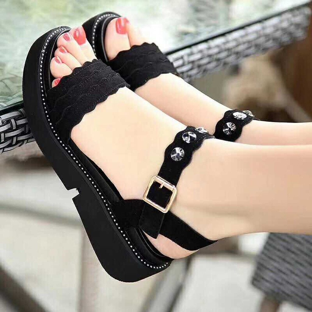Offene spitze Strass frauen Schuhe schuhe frau sandalen strass Fisch Mund Strand schuhe damen sandalia feminina sem salto # g30