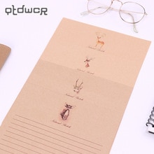 10 blatt/einstellen Jahrgang knapp Papier Karton Stationären Papier Karikatur Tiere Stil Schreiben knapp Pad Schule Büro Liefern