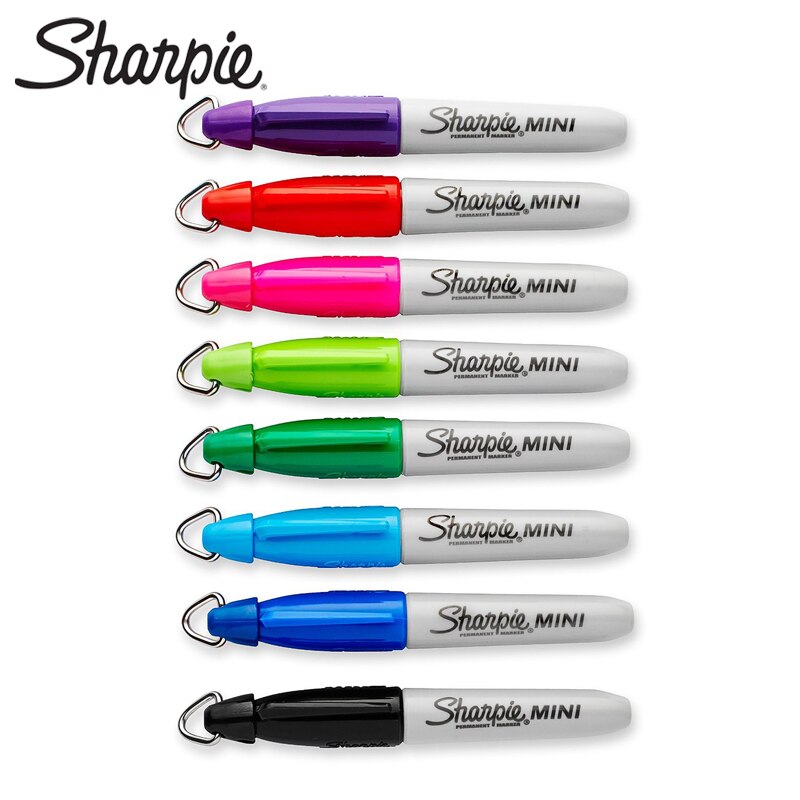 Sharpie 35113 4/8Stck kompakt Mini Marker mit Keychain Durchführung Fettige Marker Schreibwaren Staub-Freies Reinigung Marker farbe Stift