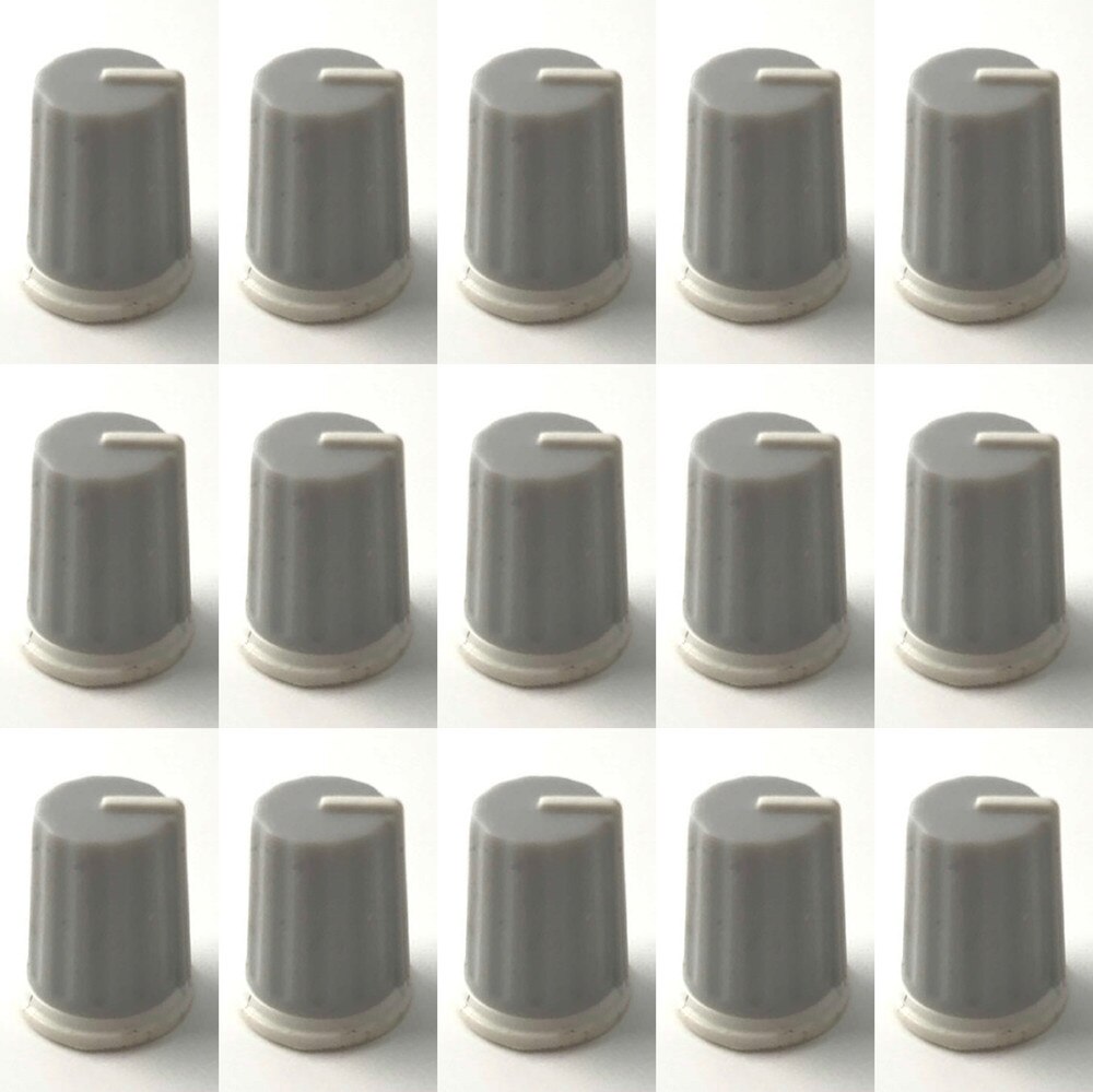 15Stck EQ Kappe Equalizer Knopf/hoch-Schule-Bass Topf Knopf Kappe für Pionier DJ Rührgerät DJM djm-2000 900 850 750 700 800 grau Farbe