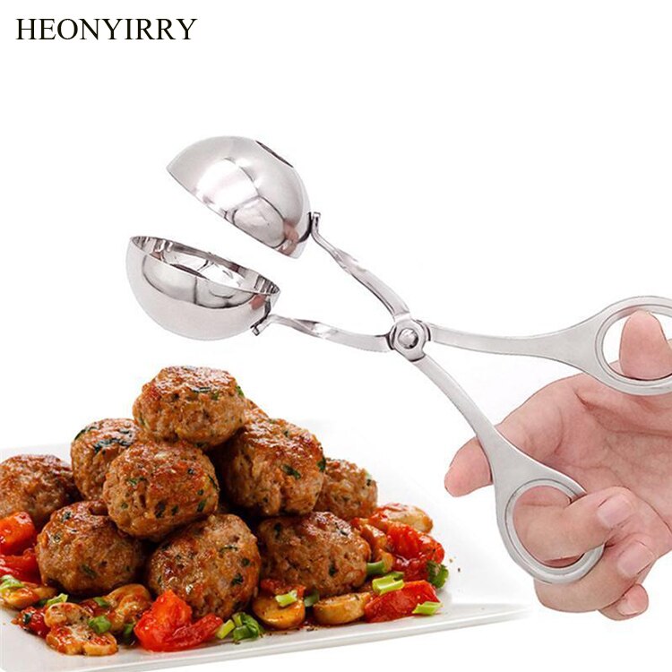 Frikadelle Hersteller Schimmel 304 Edelstahl Gefüllte DIY Reis Fisch Fleisch Reis Ball Hersteller Scoop Clip Einfache Konstruktion Küche Werkzeug