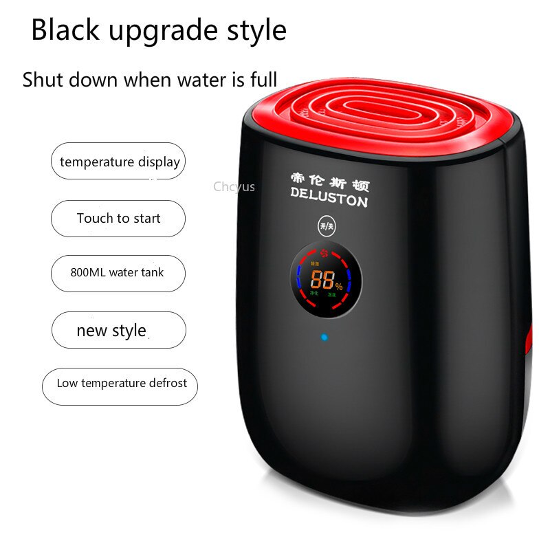 Elektrische Mini luftentfeuchter 800ml tragbare LED discplay luftreiniger maschine automatische Energie-aus abtauung für Heimat 100-240V EU