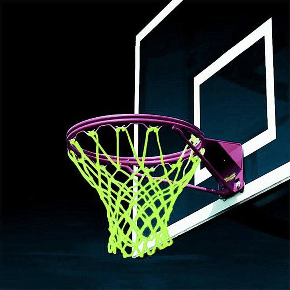 leuchtend Basketball Netz glühend Licht Schießen Ausbildung Gittergewebe Nylon Standard Basketball Band Netz Erwachsene freundlicher Nacht Sport