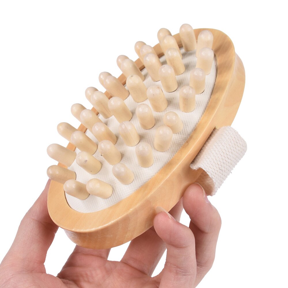 Natürliche Holz Massagegerät HandHeld Körper Massieren Pinsel Essencial Öl Zellulitis Reduktion Entlasten Angespannt Muskeln Schlecht Produkte