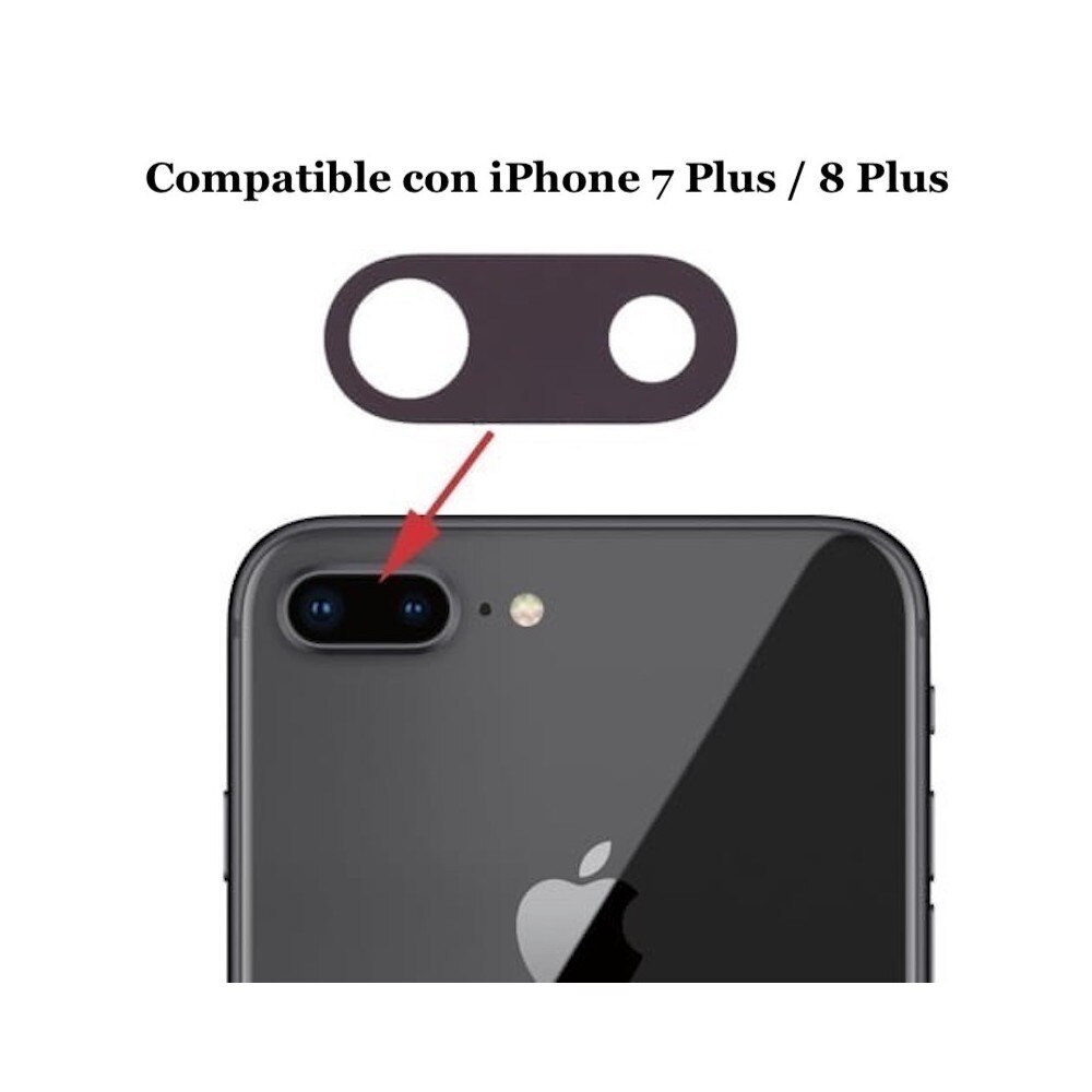 Kristall zurück kamera Objektiv für (iPhone 7 / 8) Plus Objektiv Ersatz kamera