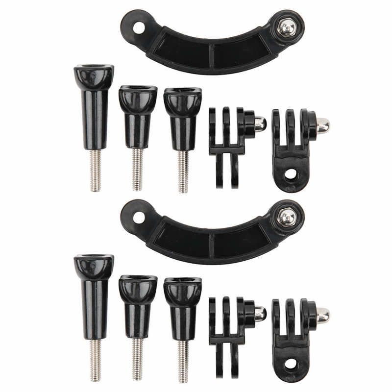 2 setzt Helm Verlängerung Arm Radfahren Kopf Kamera Montieren PC Selfie Verlängerung Arm Gebogene Helm Montieren Fahrrad Helm Kamera Halfter