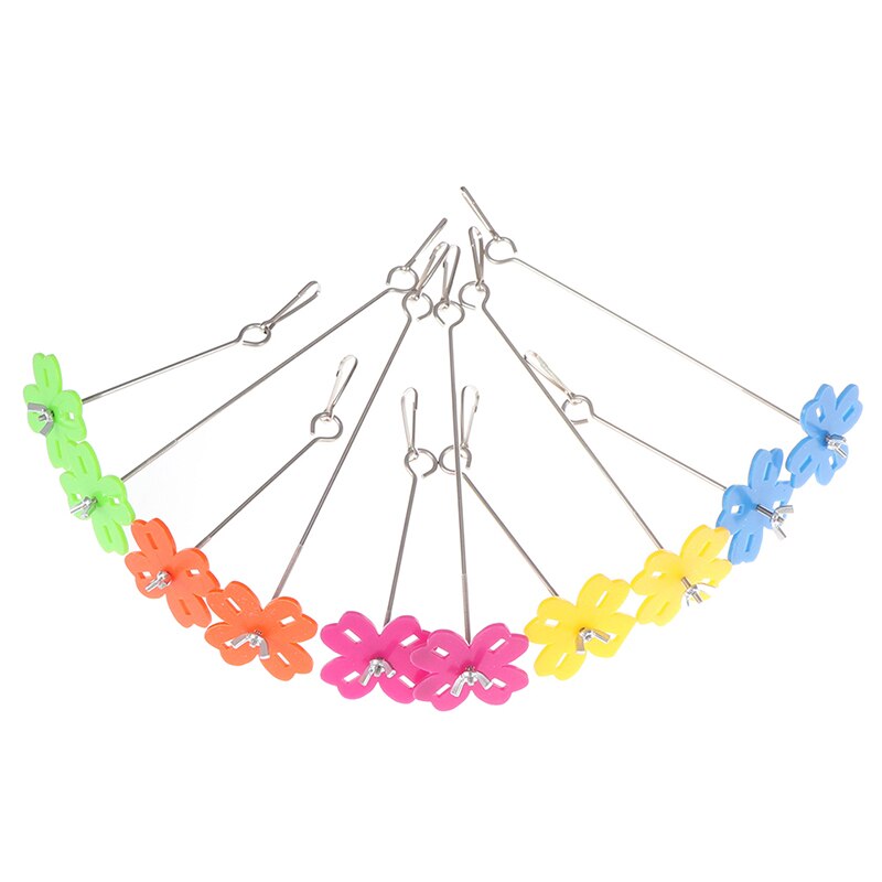 Blume Vogel Papagei KäFeige Edelstahl Lebensmittel Zubringer Gabel Stock Spieß Lebensmittel Fleisch Stock Speer Obst Halfter VöGel Fütterung Werkzeug