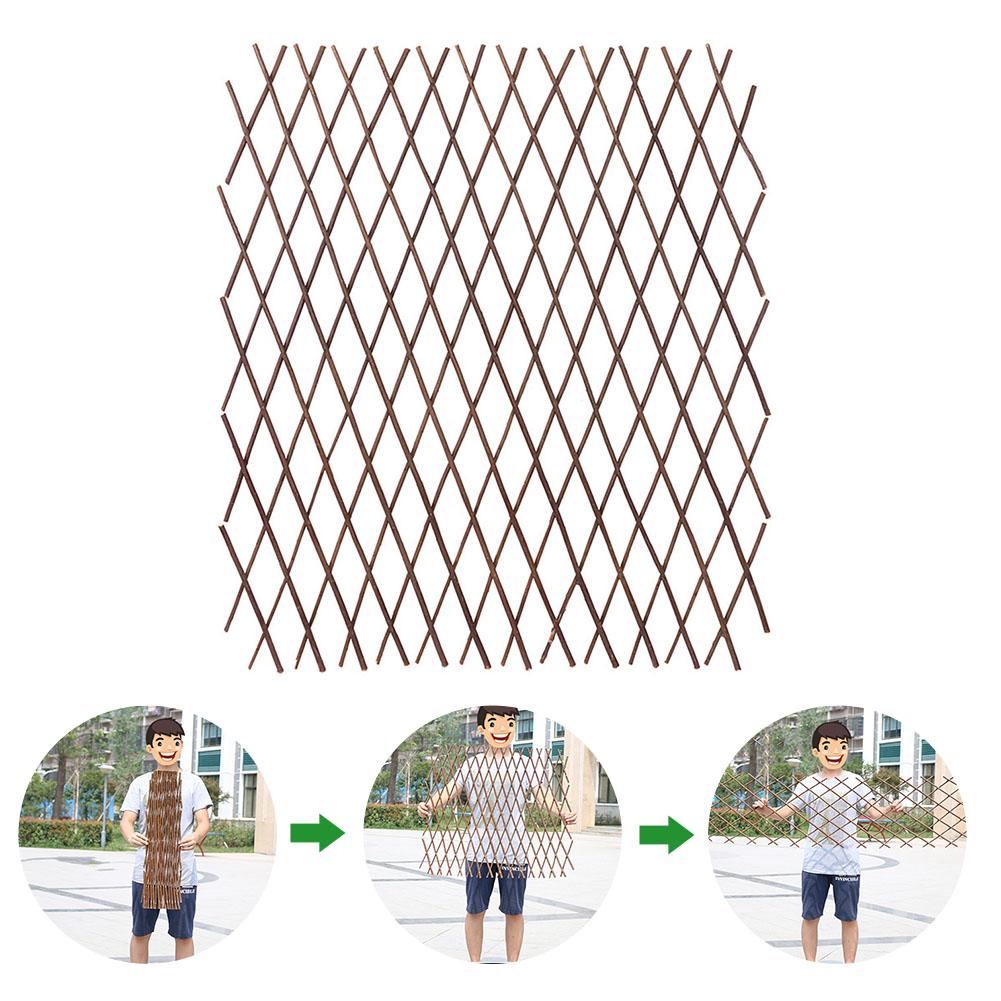Versenkbare Künstliche Garten Zaun Holz Reben Klettern Rahmen Gartenanlage Zaun Juwelüse Anlage Dekor Grün Wände