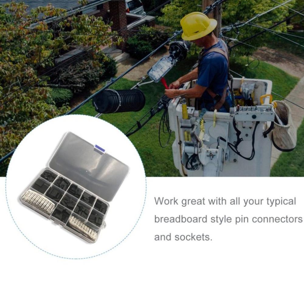 620 stücke Dupont Stecker 2,54mm Dupont Kabel Jumper Draht Stift Header Gehäbenutzen Bausatz Männlichen crimpen Stifte Weibliche Stift Terminal stecker