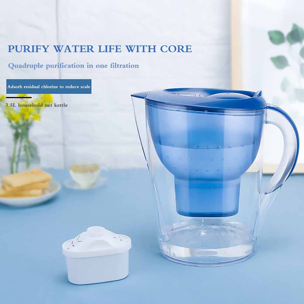 Wasser Filter Krug Wasserkocher Mit Nachfüllung Filter Patrone Aktivkohle Wasser Wasserkocher Hause Büro Getränk Luftreiniger