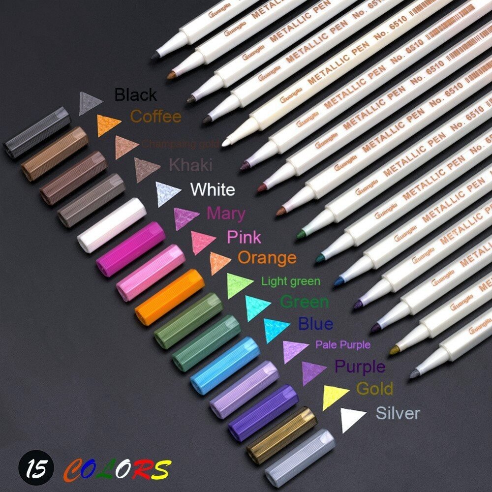 10/12/15/20/30 farbe Acryl Hülse Kunst Farbe Marker Stifte einstellen für Stein Glas Metall Stoff kunst Schule Schüler Lieferungen für Künstler