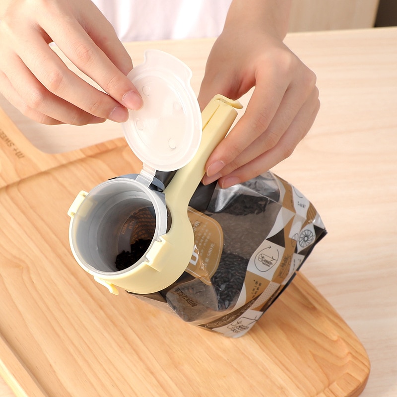 1PC Dichtung Gießen Lebensmittel Lagerung Tasche Clip essen Dicht Clip Wirkung Klemme Feuchtigkeit-beweis Entladung Auslauf Für Lagerung lebensmittel Küche Werkzeuge