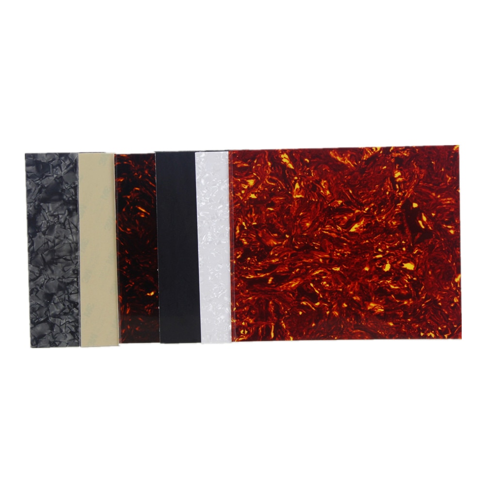 FLEOR 1PC Selbst-Klebstoff Akustische Gitarre Schlagbrett leer Material Blatt kratzen Platte 200x17 0x 0,65mm für Akustische gitarre Teile