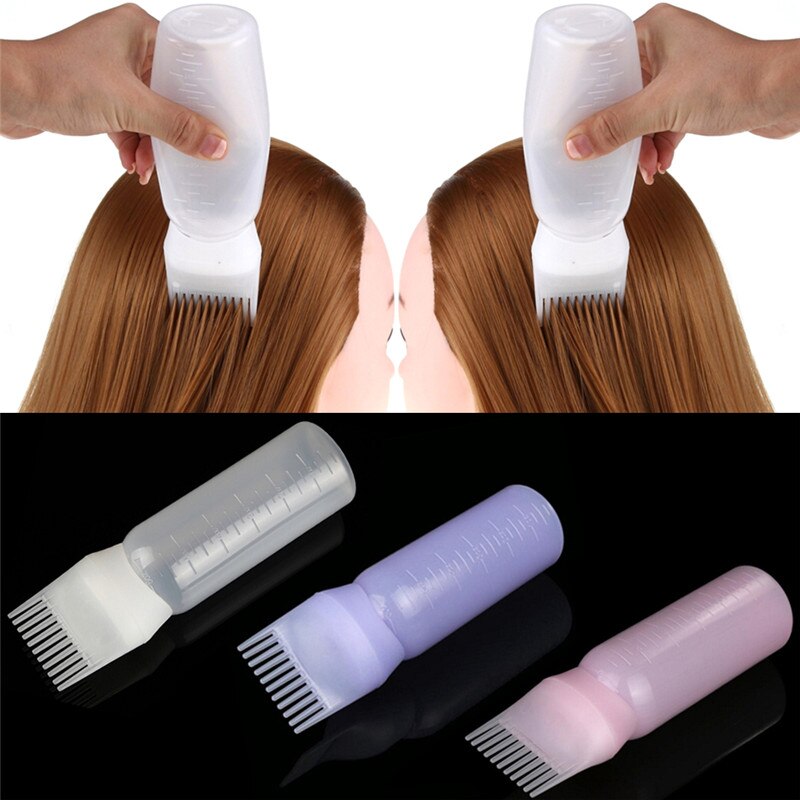 120ML Haar Farbstoff Flasche Applikator Pinsel Abgabe Salon Haar Färbung Färben Für Mädchen 17*4,5 cm