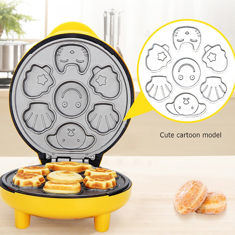 1000W 220V Elektrische Waffeleisen Kuchen Hersteller Nicht-Stock blasiert Ei Kuchen Frühstück Waffel Brot Maschine Toaster ofen Pfanne Maschine