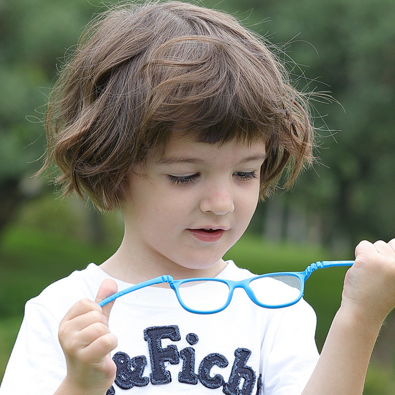Blau Licht Blockieren Gläser Für freundlicher Jungen Computer Optische Gläser Silikon transparent freundlicher Blau Licht Gläser очки детские
