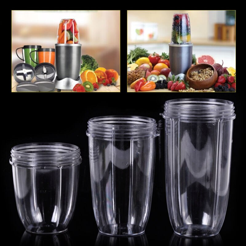 32 unzen kolossal + 24 Unzen Hoch + 18 unzen Kleine Tasse Ersatz Tassen 3 Deckel Für Nutribullet Obst Entsafter teile Küchengerät