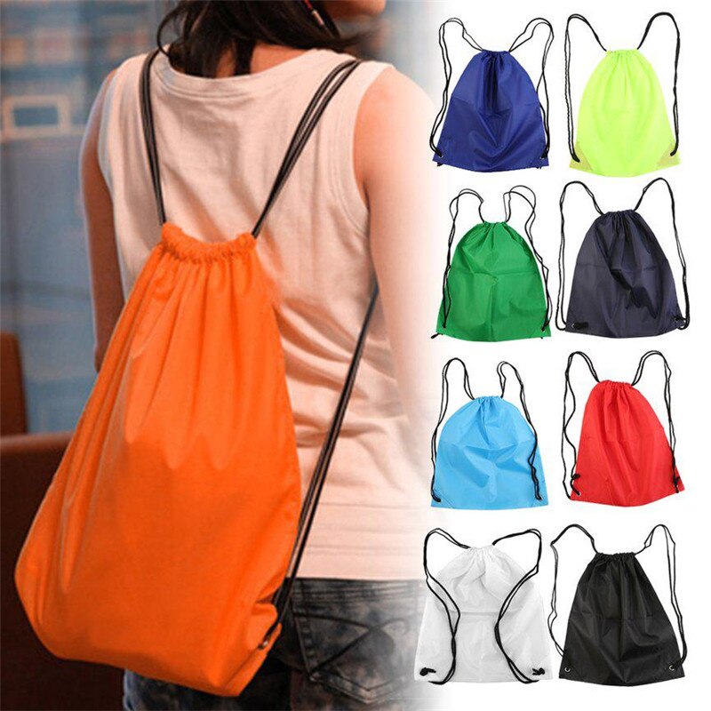 tragbare Oxford Sport Tasche Verdicken Kordelzug Gürtel Reiten Rucksack Fitnessstudio Kordel Schuhe Tasche Kleidung Rucksäcke Wasserdicht