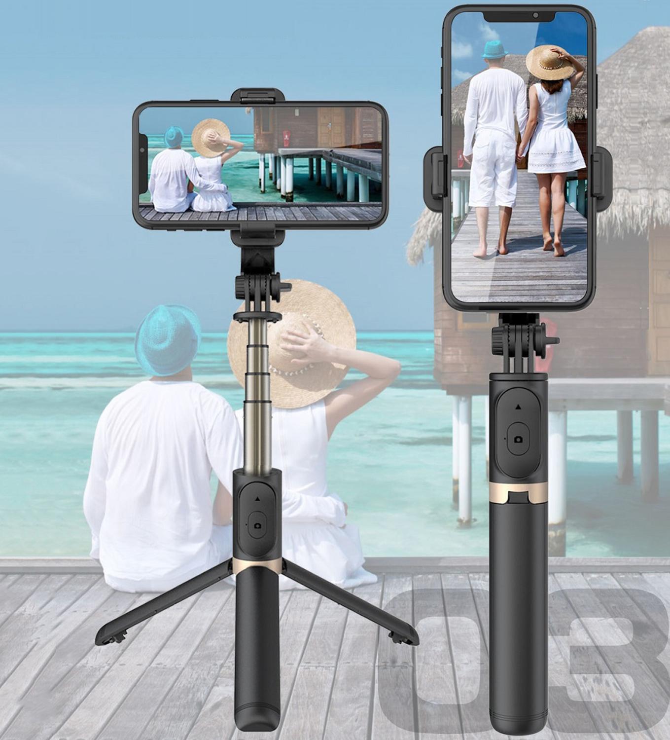 FANGTUOSI Aluminium legierung Drahtlose Bluetooth Selfie Stock Faltbare Einbeinstative Universal- Stativ für Smartphones für Aktion Kameras