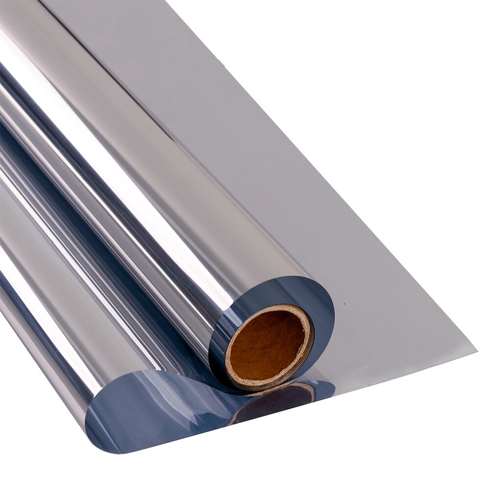 Sunice Statisch Haftenden silber Fenster Wärme Kontrolle Film Anti-Uv Eine Möglichkeit Spiegel Film Privatsphäbetreffend Glas Filme Selbst-Klebstoff 50cm x 3m
