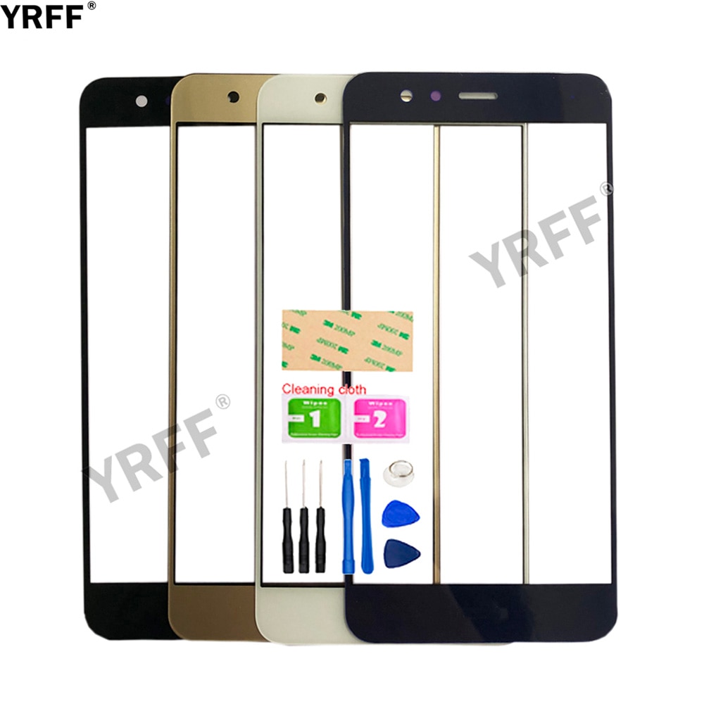 YRFF 5,2 ''praktisch berühren Bildschirm Äußeren Glas Für HuaWei Nova Lite Vorne Tafel Glas Für HuaWei P10 Lite