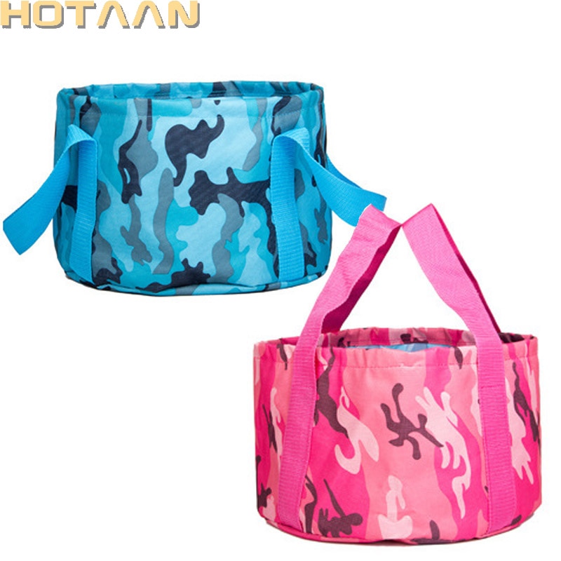 15L Tragbare draussen Reise Faltbare Falten Camping Waschbecken Becken Eimer Schüssel Waschbecken Waschen Tasche Wasser eimer HT-86001