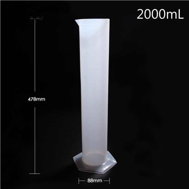 2000mL Lebensmittel Klasse Kunststoff Sauerei Zylinder Thicked PP Material labor Ausrügestochen Absolvierte Zylinder