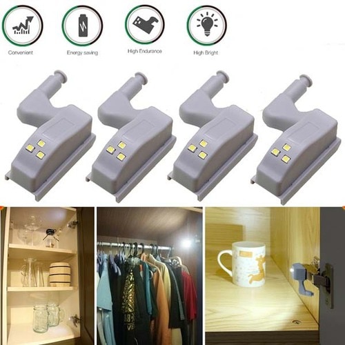 Schrank Schrank Automatische LED Scharnier Licht Intelligente Induktion lampe Kleiderschrank Innere Scharnier Licht Für Schrank Schrank Küche