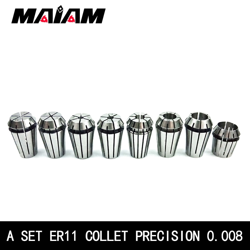 Ein einstellen er11 collet präzision 0,008 er11 spannfutter 1-7mm 1,5mm 2,5mm 3,5mm 4,5mm 5,5mm 3,175mm ER spannzange für CNC Werkzeug und Halfter