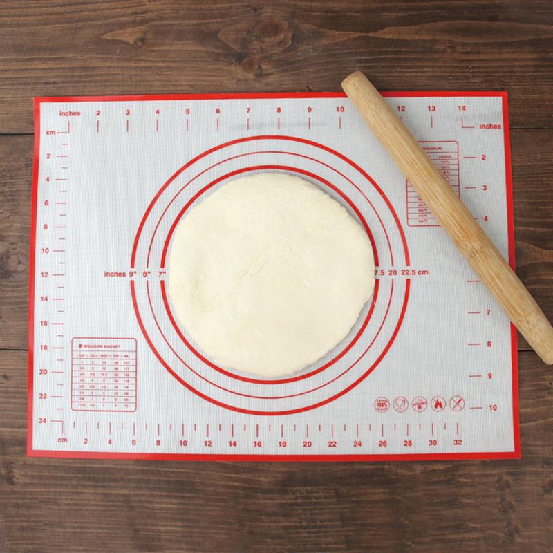 60*40cm Silikon zurück matt Mit Skala rollen Teig Pad Kneten Teig matt Nicht Stock Gebäck Backofen Liner backformen