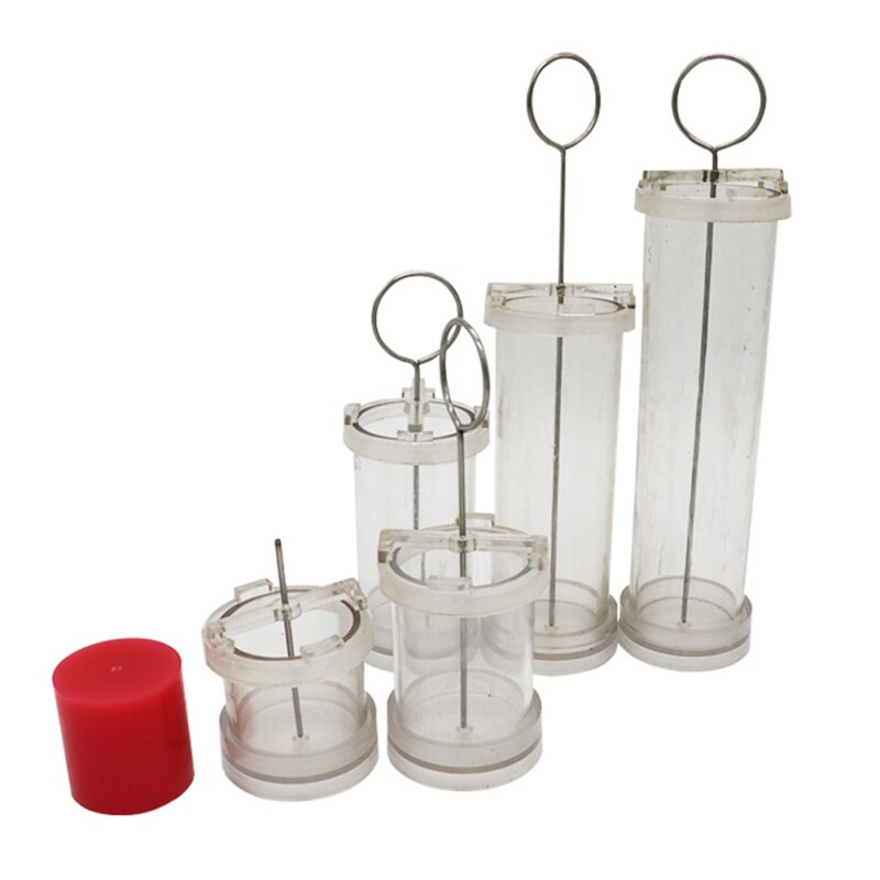 Zylindrischen Handgemachte Kerze Schimmel Rohstoff Machen Wachs Formen DIY Kerze Machen Modell Handwerk Handwerk 4cm 6cm 8cm 10cm